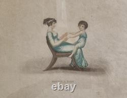 Gravure à l'Antique Montes a Dada, Époque Napoléon III, XIXe siècle, 43x35 cm