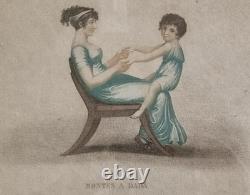 Gravure à l'Antique Montes a Dada, Époque Napoléon III, XIXe siècle, 43x35 cm