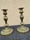 H. Picard Paire De Bougeoirs St. Rocaille Louis Xv Bronze DorÉ NapolÉon Iii Xixe