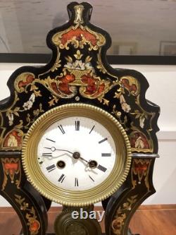 Horloge de table Boulle Napoléon III fin XIXe siècle