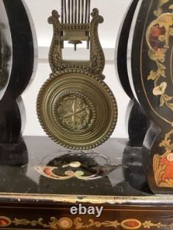 Horloge de table Boulle Napoléon III fin XIXe siècle