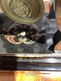 Horloge de table Boulle Napoléon III fin XIXe siècle