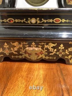 Horloge de table Boulle Napoléon III fin XIXe siècle