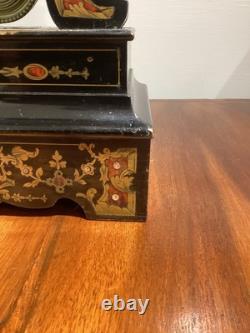 Horloge de table Boulle Napoléon III fin XIXe siècle