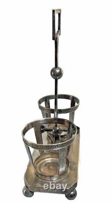 Huilier Vinaigrier mi XIX ème Antoine VAUTRIN métal Argenté Victorian cruet