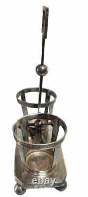 Huilier Vinaigrier mi XIX ème Antoine VAUTRIN métal Argenté Victorian cruet