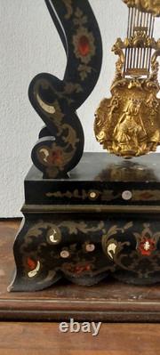 Important Montre Napoléon III À Templet Intarsia Bronze Doré XIXe Siècle