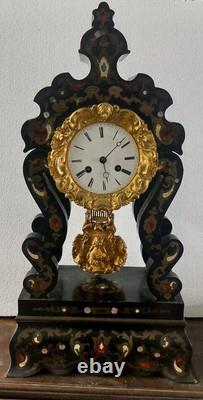 Important Montre Napoléon III À Templet Intarsia Bronze Doré XIXe Siècle