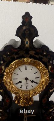 Important Montre Napoléon III À Templet Intarsia Bronze Doré XIXe Siècle