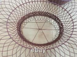 JARDINIERE 2 en Tôle & FER FORGE de Fil Tressé Napoléon III XIXe 25MAG 15/01