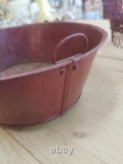 JARDINIERE 2 en Tôle & FER FORGE de Fil Tressé Napoléon III XIXe 25MAG 15/01