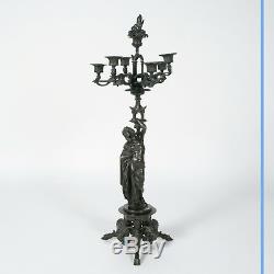 James Pradier (1790-1852), paire de candélabres, XIXe