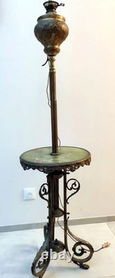 LAMPADAIRE GUERIDON DE FUMEUR PIEDS GRIFFES BRONZE ONYX XIXè NAPOLEON III