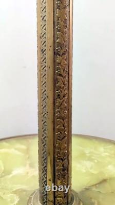 LAMPADAIRE GUERIDON DE FUMEUR PIEDS GRIFFES BRONZE ONYX XIXè NAPOLEON III