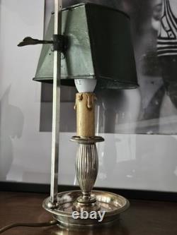 Lampe Bouillotte Rare XIX Epoque Empire Bronze Argenté Era Napoleon III