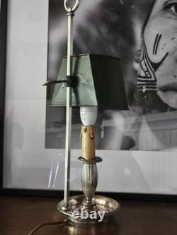 Lampe Bouillotte Rare XIX Epoque Empire Bronze Argenté Era Napoleon III