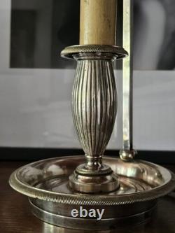 Lampe Bouillotte Rare XIX Epoque Empire Bronze Argenté Era Napoleon III