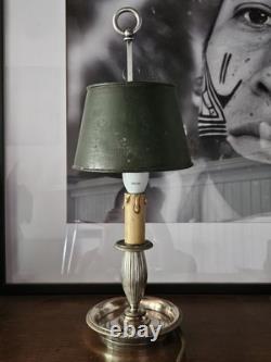 Lampe Bouillotte Rare XIX Epoque Empire Bronze Argenté Era Napoleon III