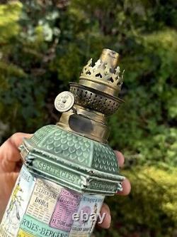 Lampe à pétrole Napoléon III Kiosque d'affichage des spectacles parisiens XIX