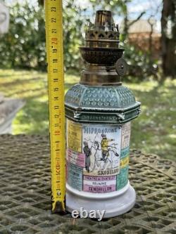Lampe à pétrole Napoléon III Kiosque d'affichage des spectacles parisiens XIX