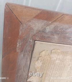 Lithographie D'Harlingue XIXe Prince Impérial Napoléon III cadre d'époque