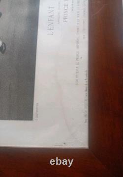 Lithographie D'Harlingue XIXe Prince Impérial Napoléon III cadre d'époque