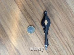 Lorgnette théâtre rétractable XIXe corne brune système Napoléon III