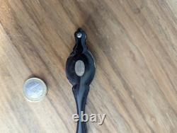 Lorgnette théâtre rétractable XIXe corne brune système Napoléon III