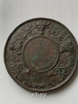 Lot 3 Médailles Agricoles XIXe LESUR Louis Napoléon III Argent Cuivre Bronze