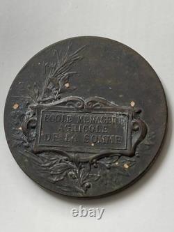 Lot 3 Médailles Agricoles XIXe LESUR Louis Napoléon III Argent Cuivre Bronze