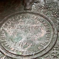 Lot 3 Médailles Agricoles XIXe LESUR Louis Napoléon III Argent Cuivre Bronze