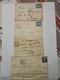 Lot 4 Lettres Anciennes Xixe France Napol&eacute;on Iii & C&eacute;r&egrave;s Timbres Sur Pli