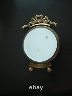 Lot 4 porte photo anciens XIXe laiton Napoléon III Louis XV un rare base ronde