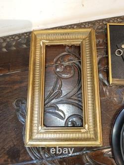 Lot Cadre Anciens En Bois Doré XIX Ème Portrait Style Napoléon III Bois Noirci