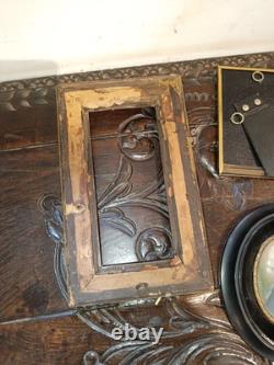 Lot Cadre Anciens En Bois Doré XIX Ème Portrait Style Napoléon III Bois Noirci