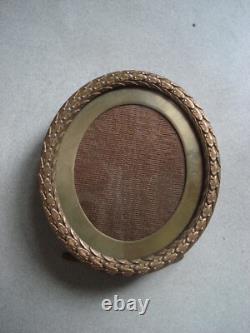 Lot de 2 porte-photo médaillon anciens en bronze XIXe Napoléon III Empire Lot de 2 porte-photo médaillon anciens en bronze XIXe Napoléon III Empire