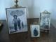 Lot De 3 Porte-photo Anciens Xixe Bronze Laiton Napol&eacute;on Iii, Noeud Louis Xvi