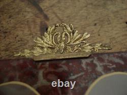 Lot de 4 superbes porte photo anciens XIXe bronze Napoléon III noeud Louis XV