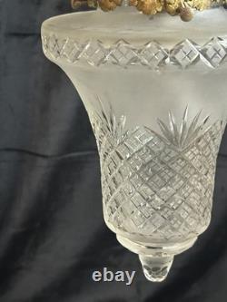 Luminaire ancien fin XIXè Plafonnier en bronze et cristal Epoque Napoléon 3
