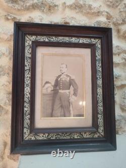 MAGNIFIQUE CADRE ANCIEN PARIS DANGLETERRE Photo Officier Général XIXe Empire