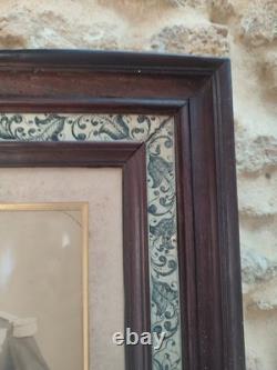 MAGNIFIQUE CADRE ANCIEN PARIS DANGLETERRE Photo Officier Général XIXe Empire