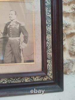 MAGNIFIQUE CADRE ANCIEN PARIS DANGLETERRE Photo Officier Général XIXe Empire