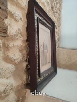 MAGNIFIQUE CADRE ANCIEN PARIS DANGLETERRE Photo Officier Général XIXe Empire