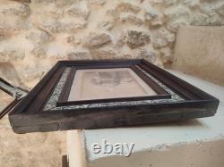 MAGNIFIQUE CADRE ANCIEN PARIS DANGLETERRE Photo Officier Général XIXe Empire