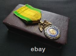 MÉDAILLE MILITAIRE SECOND EMPIRE (SUPERBE) NAPOLÉON III 19e XIXe 2ème Type ANCRE