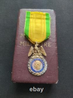 MÉDAILLE MILITAIRE SECOND EMPIRE (SUPERBE) NAPOLÉON III 19e XIXe 2ème Type ANCRE