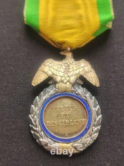 MÉDAILLE MILITAIRE SECOND EMPIRE (SUPERBE) NAPOLÉON III 19e XIXe 2ème Type ANCRE