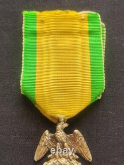 MÉDAILLE MILITAIRE SECOND EMPIRE (SUPERBE) NAPOLÉON III 19e XIXe 2ème Type ANCRE