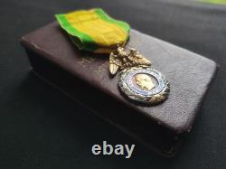 MÉDAILLE MILITAIRE SECOND EMPIRE (SUPERBE) NAPOLÉON III 19e XIXe 2ème Type ANCRE