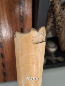 Magnifique Pommeaux Canne Panache Ombrelle XIX Eme Napoléon III Décor Angelot